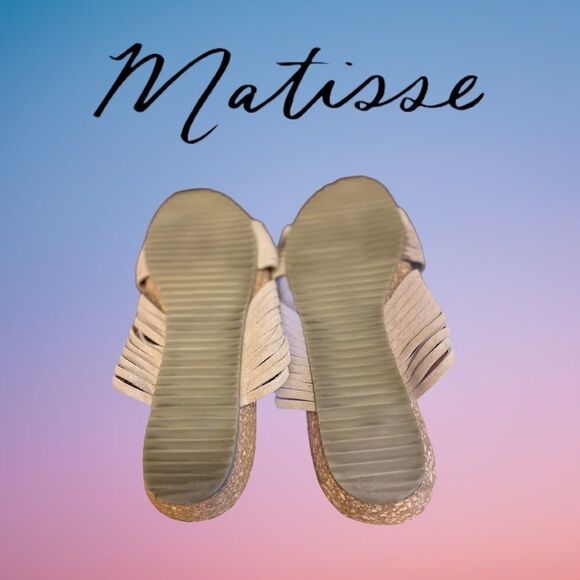 Matisse "Cole" Suede Leather Slide Sandals 8 - Picture 6 of 6